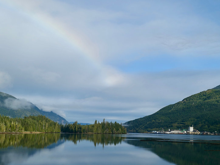 Neucel Mill, Port Alice | bikepacking to Side Bay | cycle touring north Vancouver Island