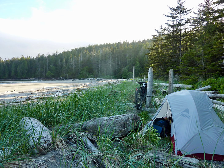 Grant Bay Campground | MSR Hubba discussion | cycle touring tents