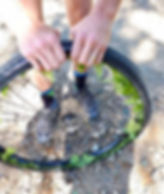 Original flat tire solution | backroads technology for flat tire | bikepacking Port Alberni to Courtenay