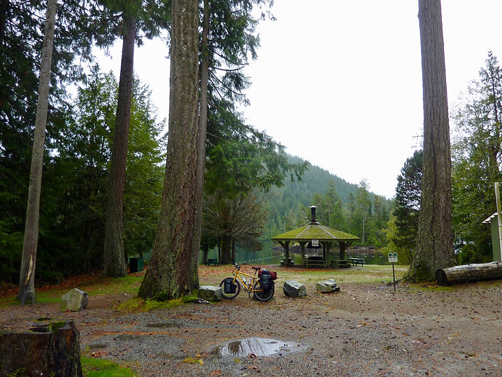 Haywire Bay Regional Campground | Powell Lake, NE of Powell River | bike touring Sunshine Coast