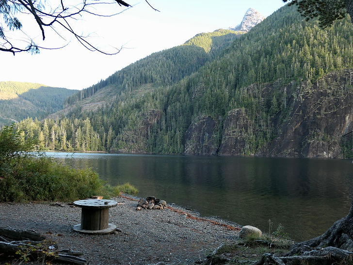Atluck Lake Rec camping | backroads bikepacking | cycle touring Vancouver Island