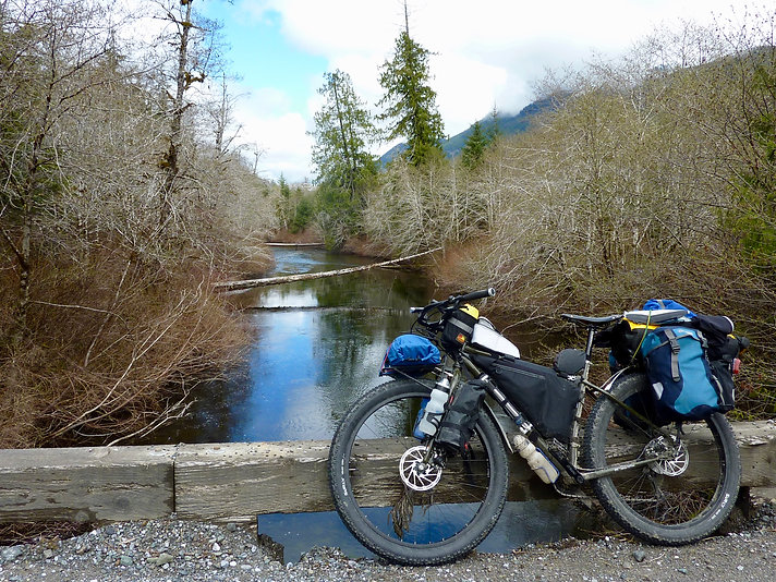 Surly ECR 29" bikepacking bike | Alice Lake Loop | cycle touring north Vancouver Island