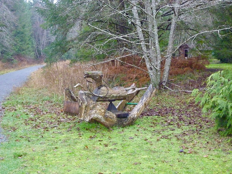 Local art along Cowichan Valley Trail | south of Duncan | cyle touring