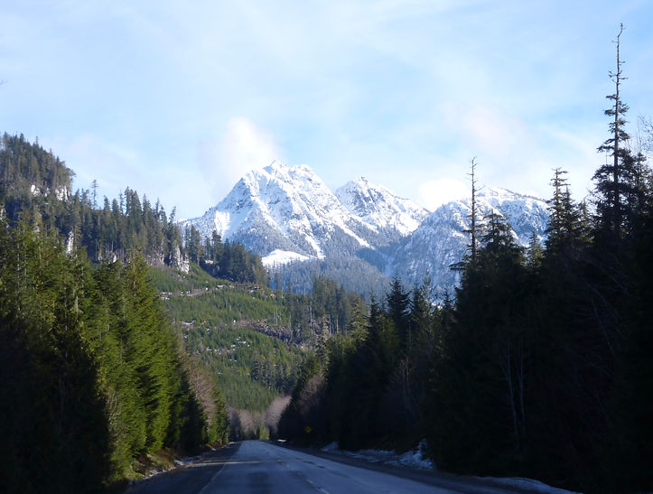 North Island Highway | south of Woss | cycle touring north Vancouver Island