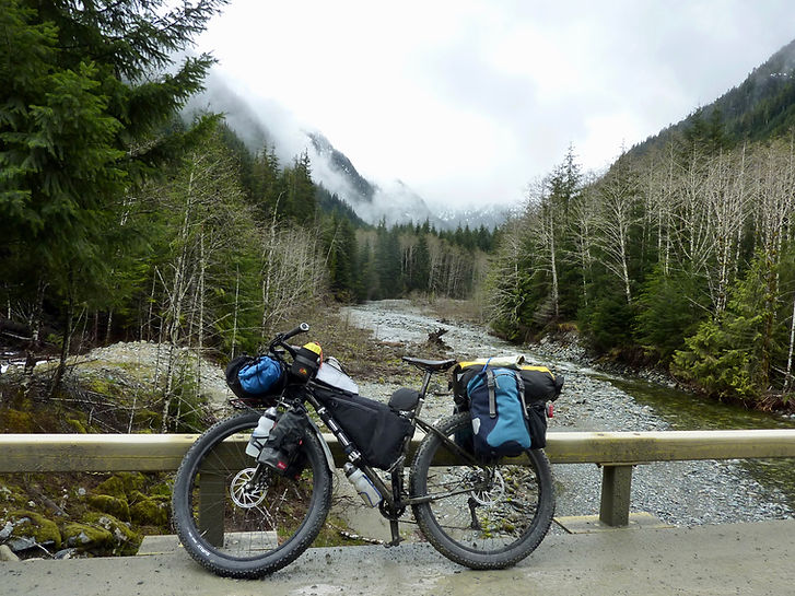 Surly ECR loaded for bikepacking | bikepacking frame bag & handlebar bag