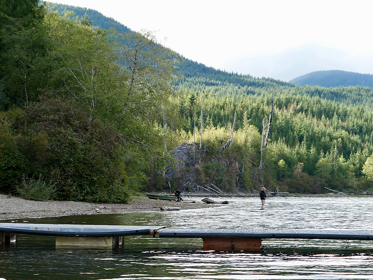 Link River Regional Campground | bikepacking Alice Lake Loop | cycle touring north Vancouver Island