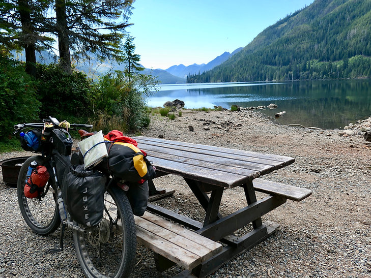 Vernon Lake Rec Camp | near Woss along Nimpkish Main | bikepacking north Vancouver Island