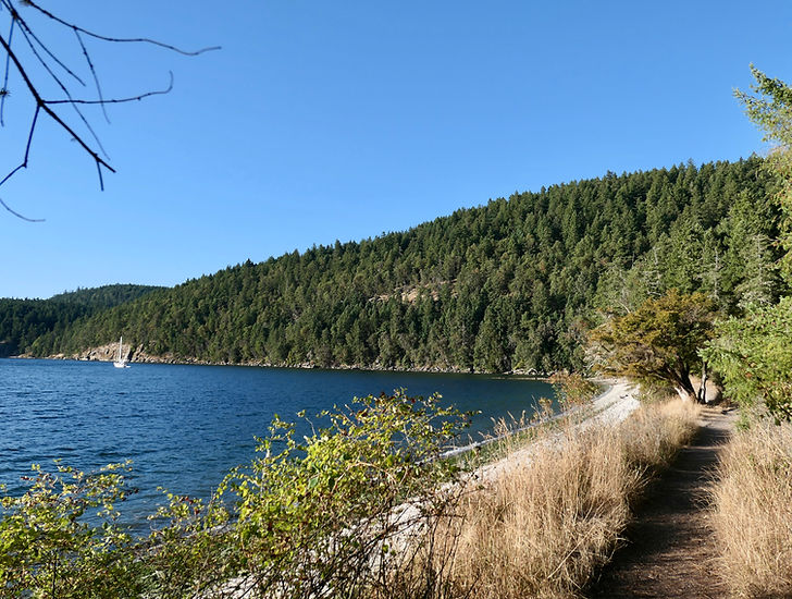 Montague Harbour Provincial Campground | Galiano island, south Gulf Islands | cycle touring south Vancouver Island