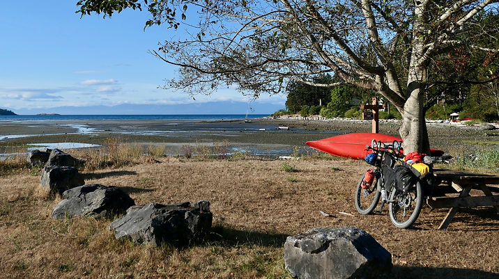 Gillies Bay, Texada Island | ferry from Powell River | cycle touring Gulf Island