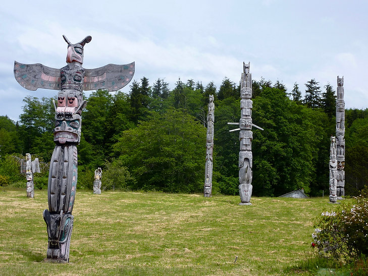 'Namgis Burial Ground | Alert Bay, Cormorant Island | cycle touring north Gulf Islands