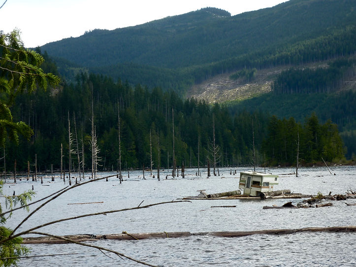 bikepacking Powell River NE Lakes | Lois Lake | cycle touring Sunshine Coast