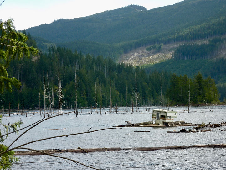 Lois Lake, NE of Powell River | cycle touring north Sunshine Coast | bikepacking