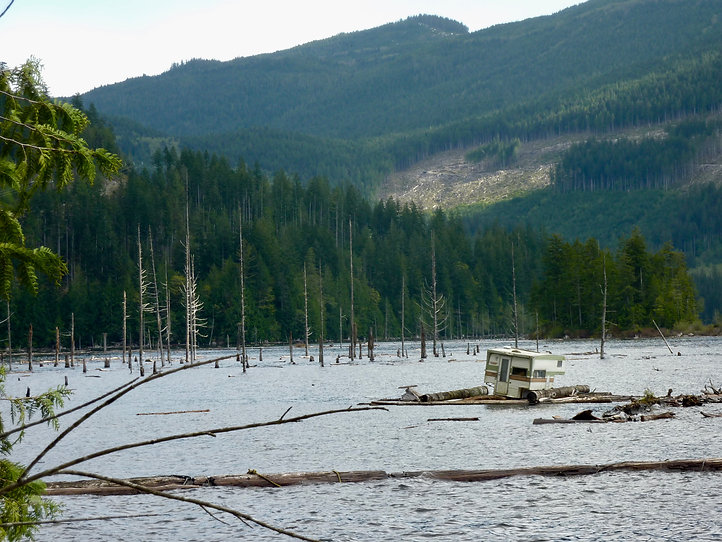 Lois Lake, NE of Powell River | cycle touring north Sunshine Coast | bikepacking