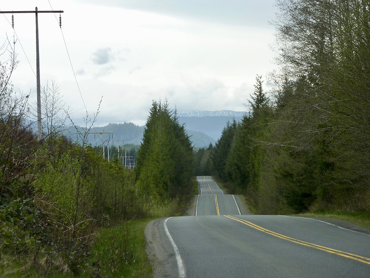 Hwy 30 west to Port Alice | cycle touring north Vancouver Island | Link River Regional Campground