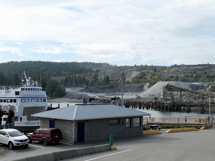 Blubber Bay BC ferry terminal | bikepacking Texada Island | cycle touring north Sunshine Coast