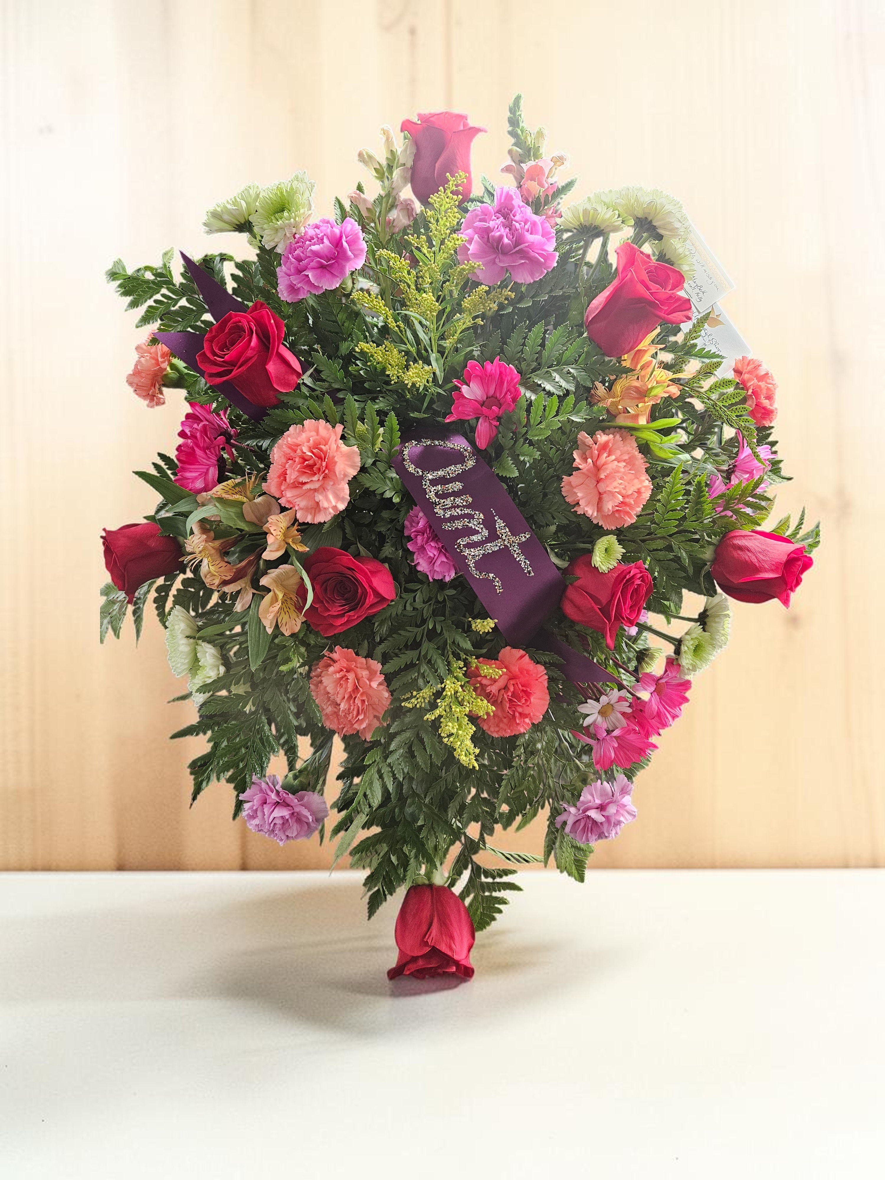 Mixed Flower Easel Stand