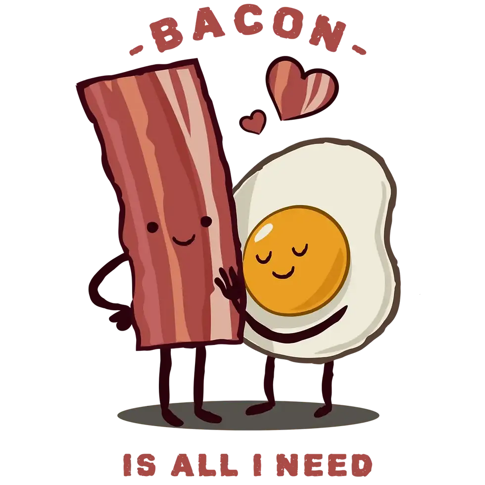 Bacon Love Funny Regular Fit T-shirts buy online