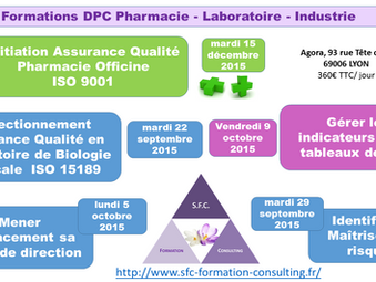 Formations Qualité ISO 9001 et ISO 15189