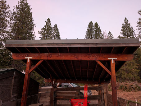 Re-staining Wooden Posts and Beams
