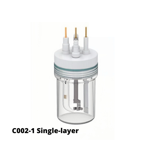 Straight Five-port Electrochemical Cell, C002-1 Single-layer