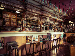 Cozy traditional Madrid tavern interior perfect for autumn tapas nights