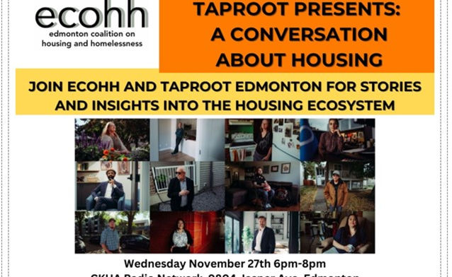 Join Taproot and ECOHH for a conversation about housing in Edmonton.