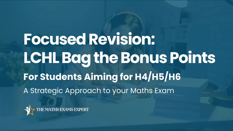 Easter revision course Higher level maths leaving cert grinds ireland online 