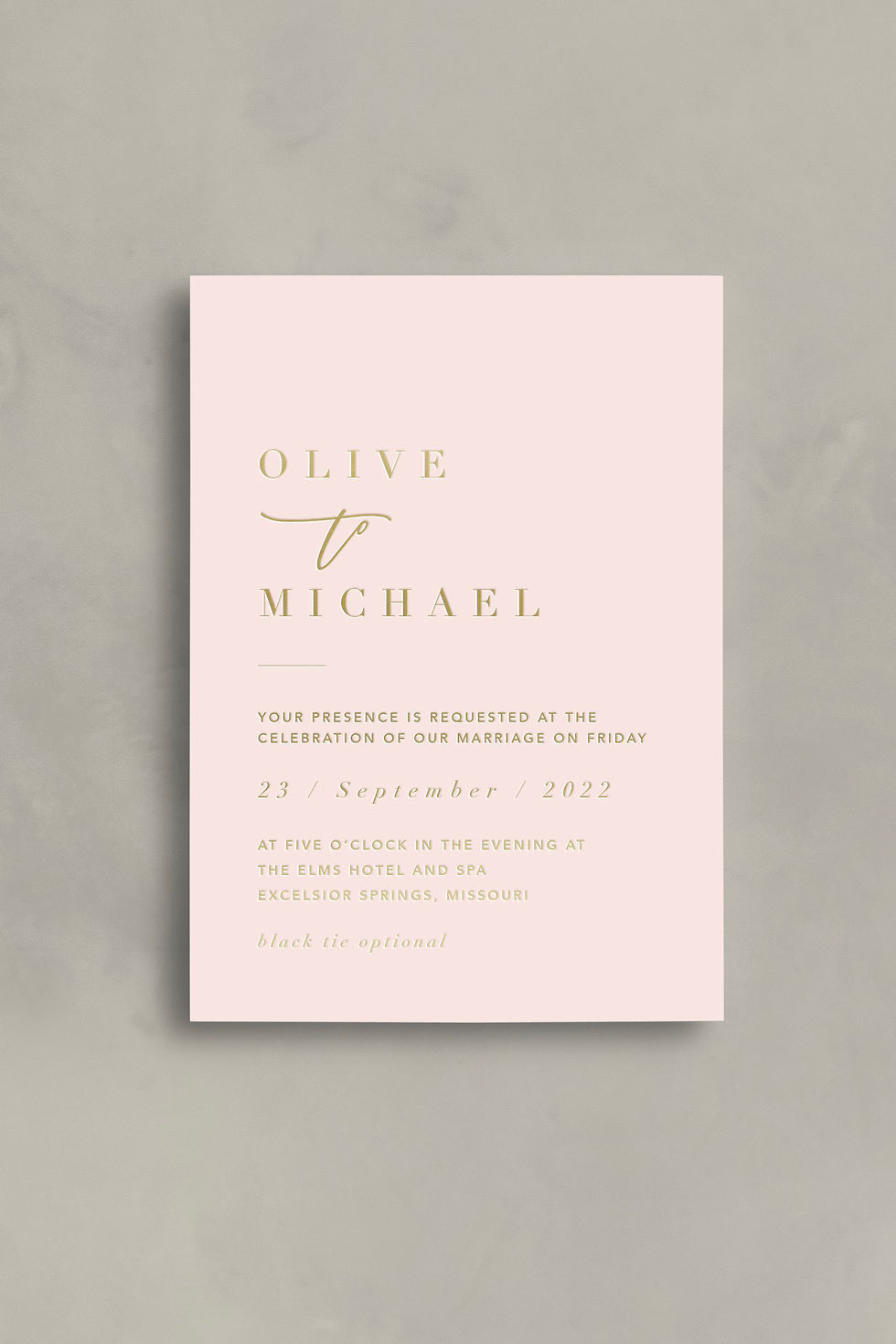 Thumbnail: Olive Invite / Foil Press