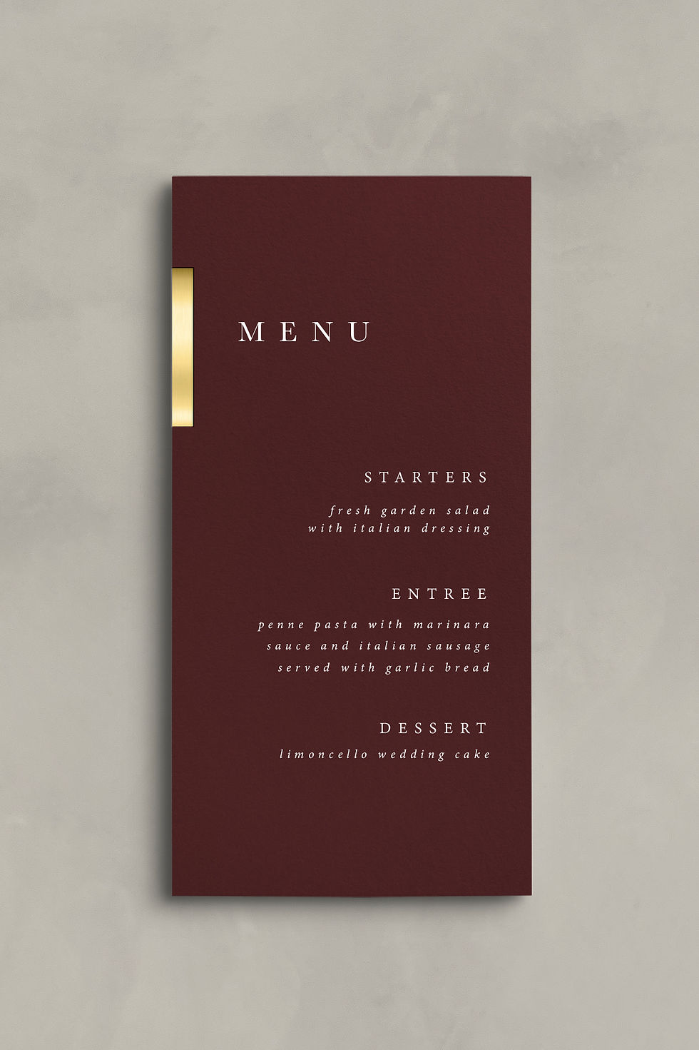 Thumbnail: Crew / Menu Card