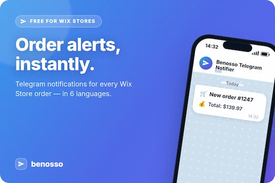 Benosso Telegram Notifier banner