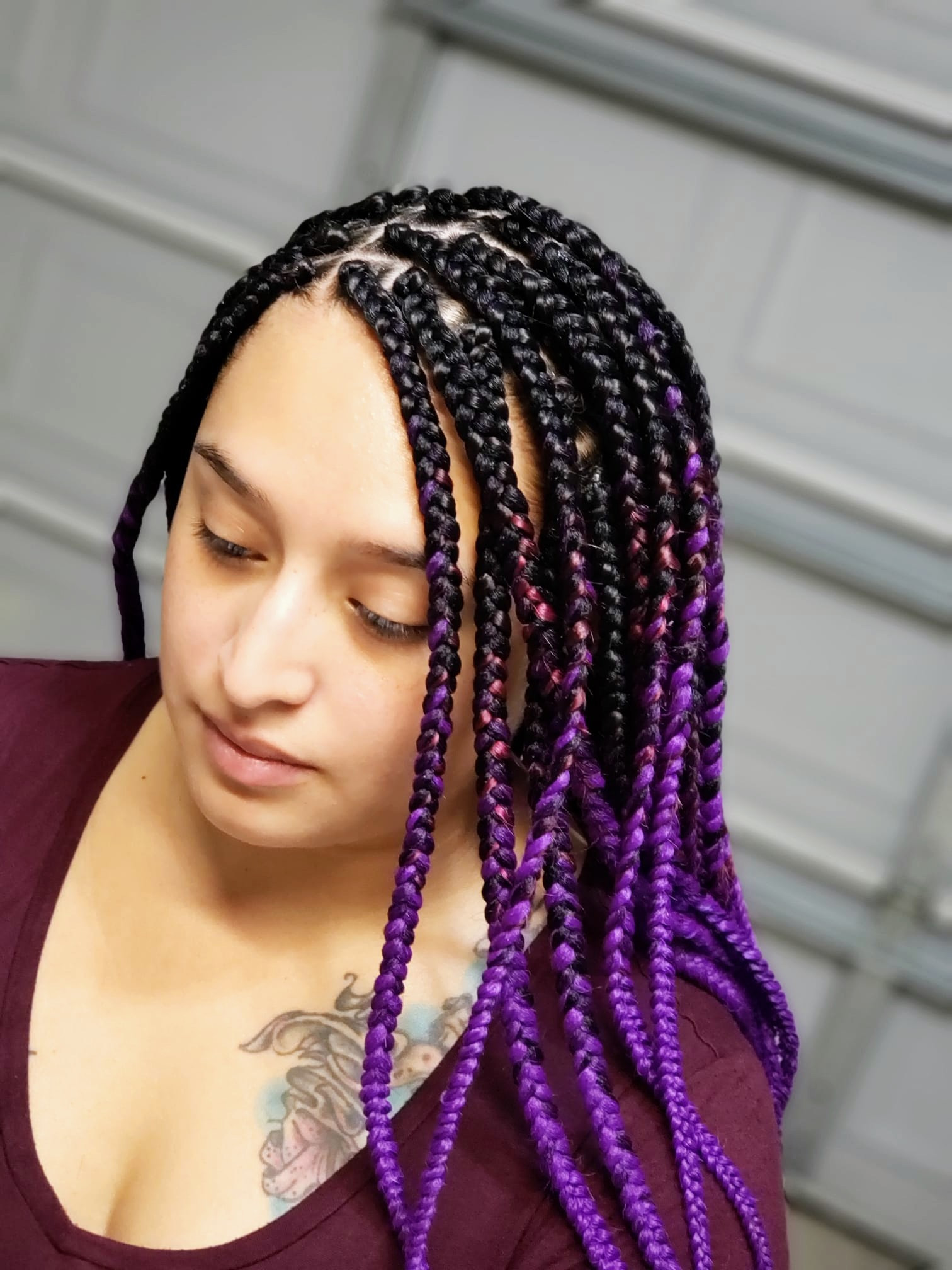 Box braids Medium size Regular length | REYNA'S BRAIDING