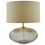 Thumbnail: EDMOND TABLE LAMP SMOKED GLASS ANTIQUE BRASS DETAIL WITH SHADE