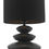 Thumbnail: DISCUS CERAMIC TABLE LAMP BLACK WITH SHADE