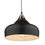 Thumbnail: GAUCHO 1 LIGHT SINGLE PENDANT BLACK AND COPPER
