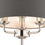 Thumbnail: LAURA ASHLEY SORRENTO 3 LIGHT TABLE LAMP POLISHED NICKEL WITH CHARCOAL SHADE.