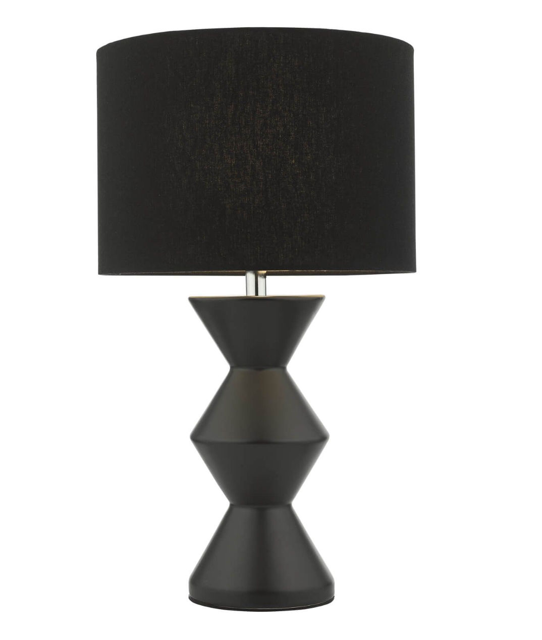 MAX TABLE LAMP BLACK CERAMIC WITH SHADE
