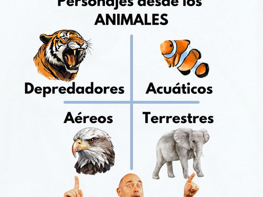 🦁🐍🐒🐢 Creación de Personajes en Impro desde los Animales