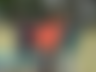 Three people celebrate with raised arms in a grassy field; one holds a shovel. They're near a picnic table with a kettle and flask. Trees in background.