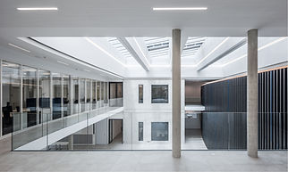 Mohr und Hornikel EMBL Baffeln vertikal Akustik (c) gerstner u. hofmeister architekten