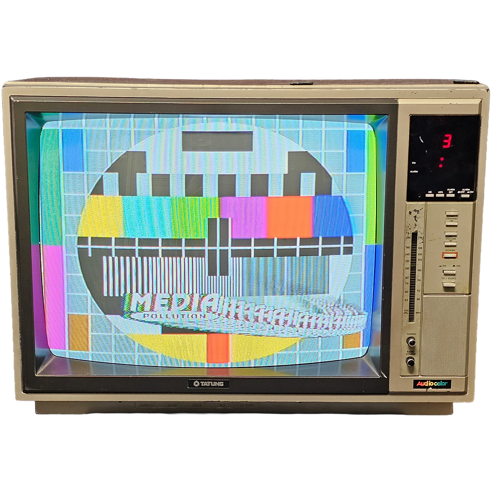 Tatung 19CFL Color Wood Black TV Retro Vintage Television 1980's 1990's Prop Rental