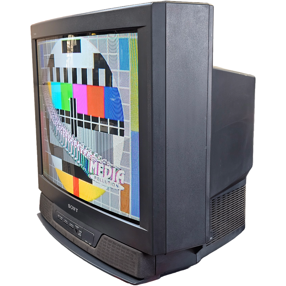 Sony KV-27TS32 Black Color Retro TV Vintage Television 1990's 2000's Prop Rental