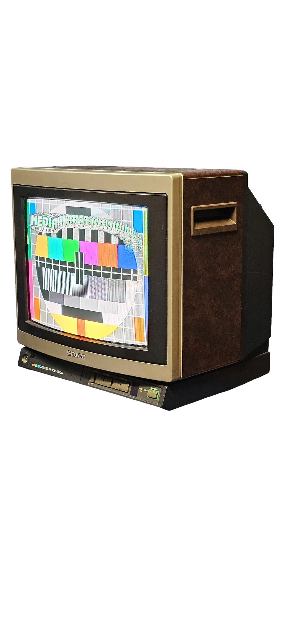 Vintage, Old, Retro, TV, Television, Rental, Wood Color Functional Media Pollution