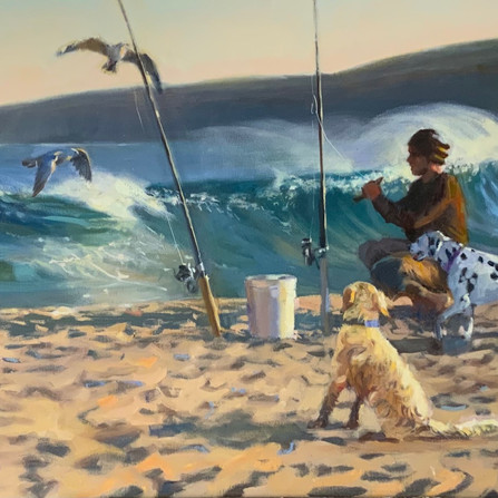 Pearson - Early Morning Yallingup, 150cm x 75cm oil on canvas $8,500.jpeg