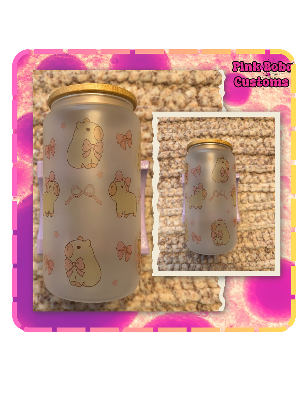 Capybara - glass soda cup