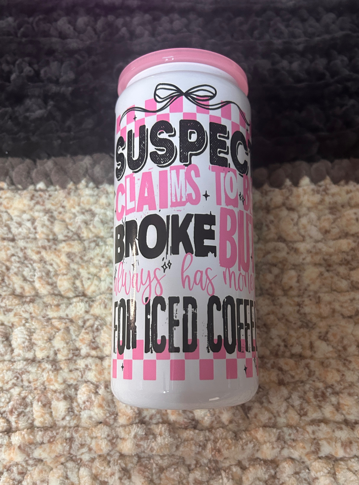 Suspect claims to be.. - Stainless steel soda cup