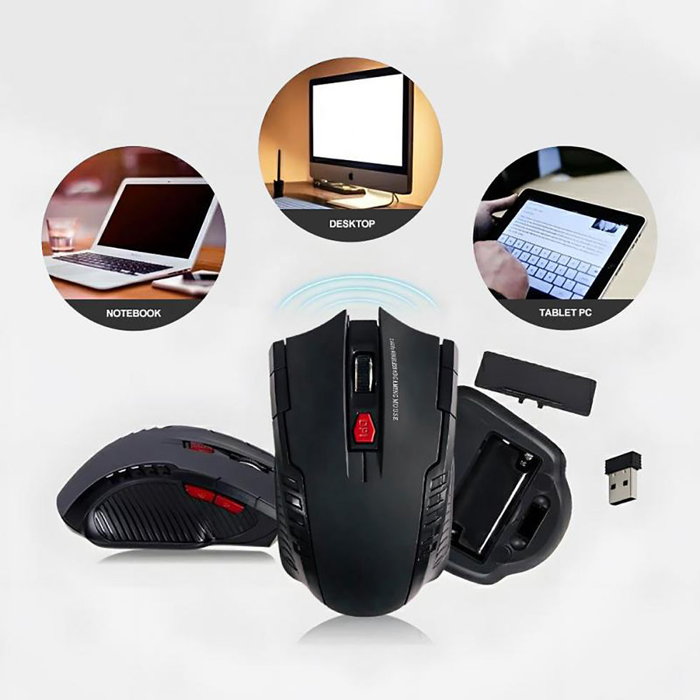 Thumbnail: 2.4G Wireless Mouse USB Receiver 6 Buttons Professional Optical Wireless Mouses 