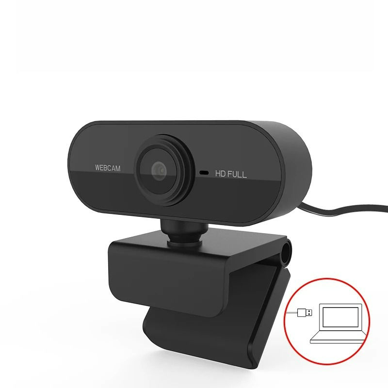 Thumbnail: Plug and Play Webcam with Microphone, USB Camera for Desktop PC Laptop Mac, for 