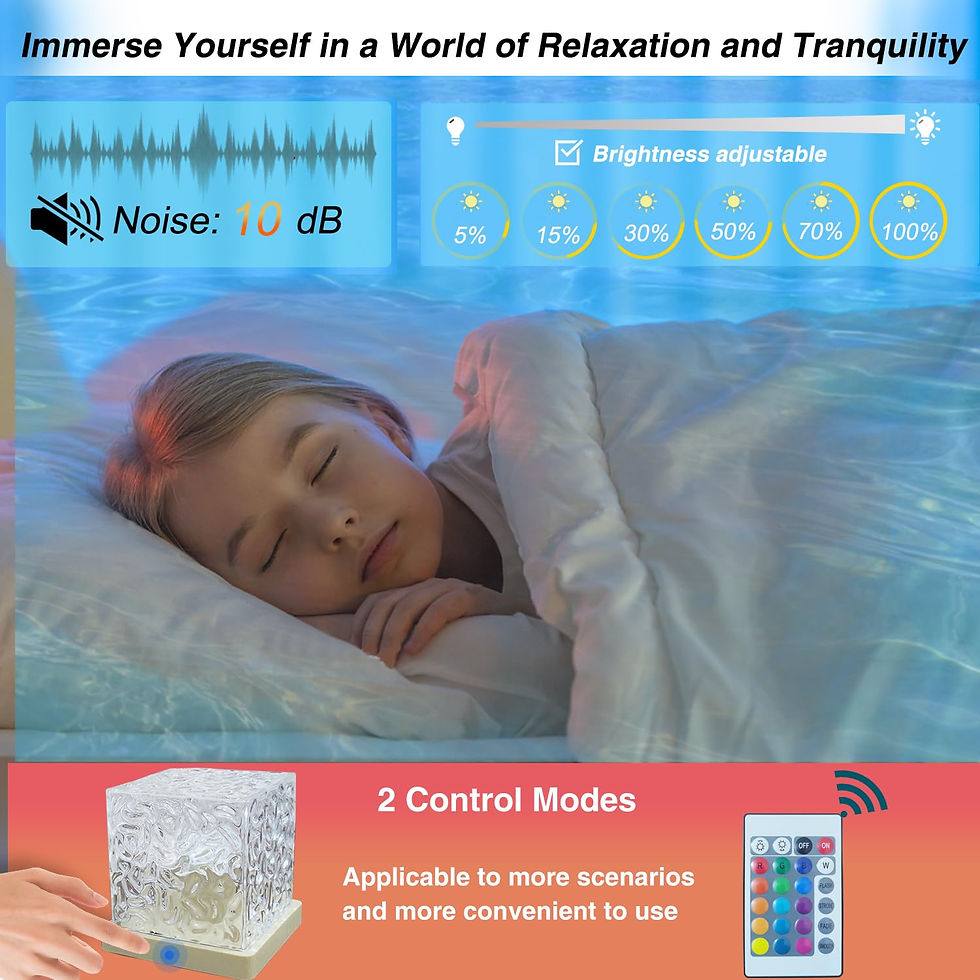 Thumbnail: Ocean Lamp Water Light Projector - Water Ripple Projector Light Cube Aurora Nort