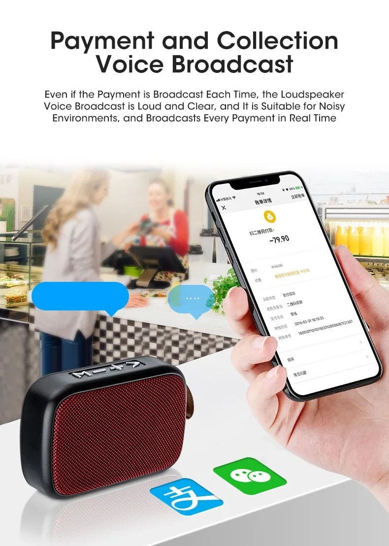 Thumbnail: New Wireless  Speaker Outdoor Portable Subwoofer Mini Speaker Home Cloth Card Sp
