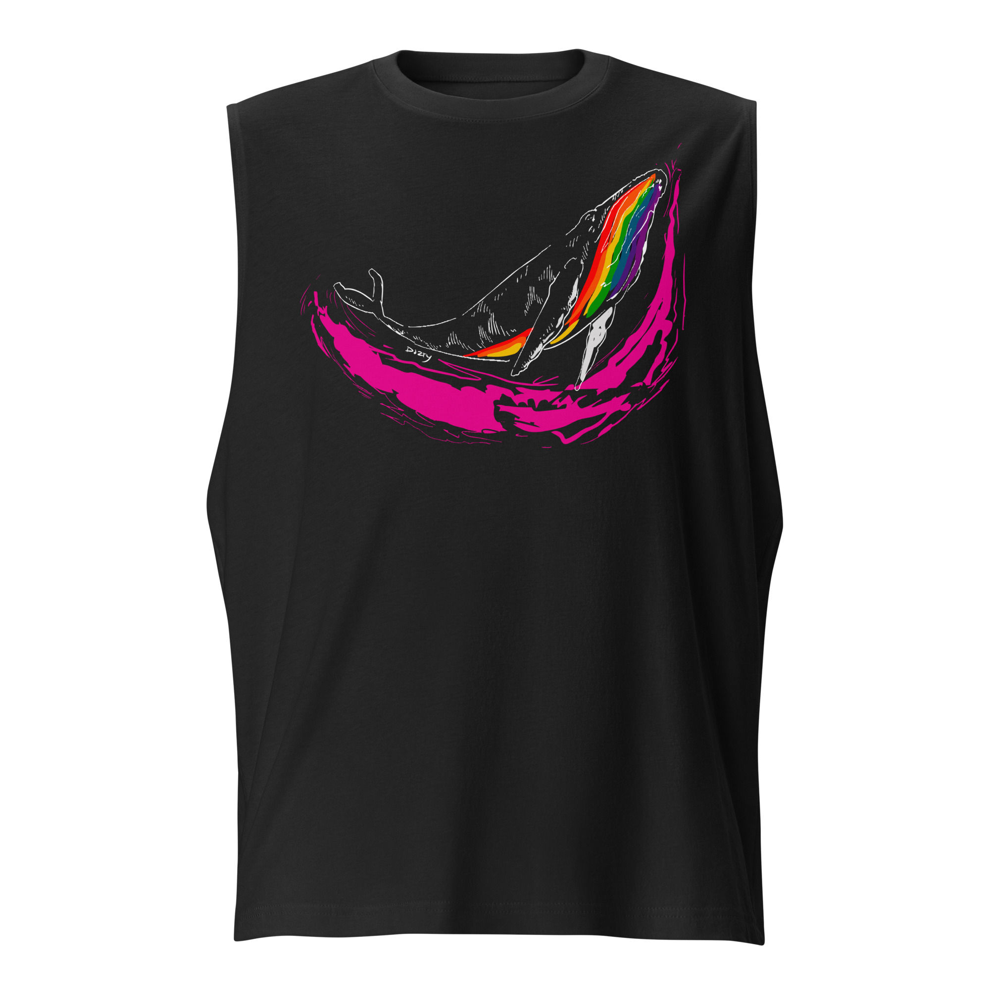 Rainbow Whale (Pride) - Muscle Shirt